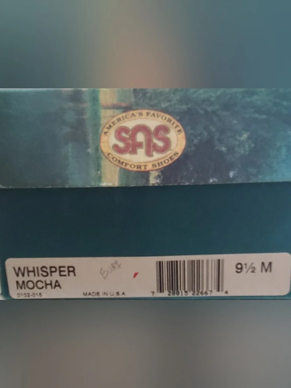 NIB SAS Women's Mocha Leather Walking Shoe USA